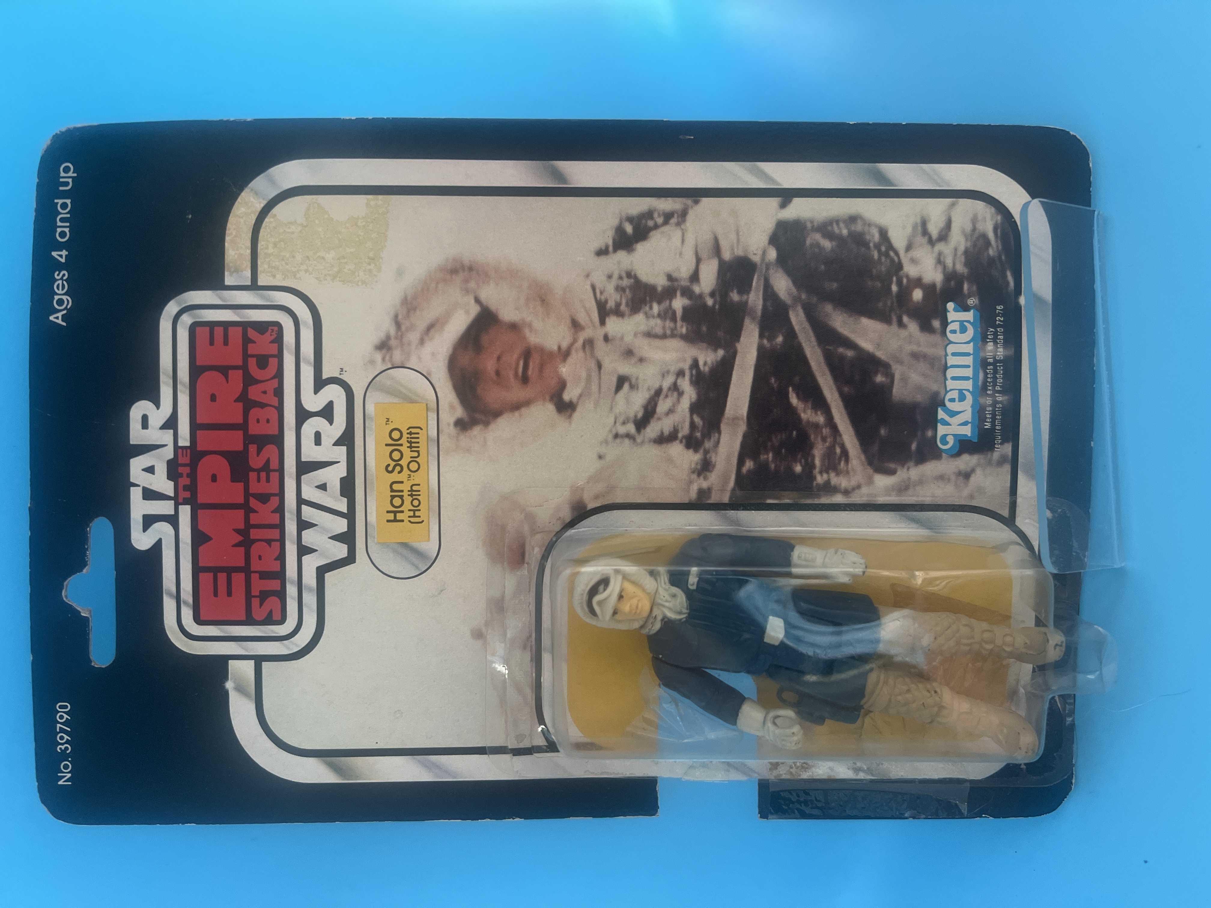 Han Solo Hoth outfit Empire strikes back vintage card back